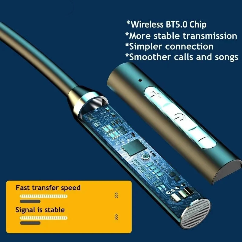 Trådløse Bluetooth Neckband-Hovedtelefoner med Mikrofon