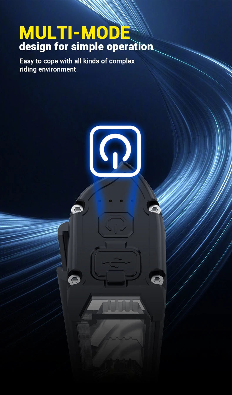 USB Genopladelig LED Cykelforlygte