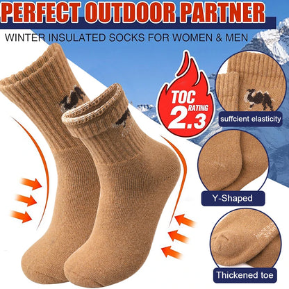 5 Par Tykke Varme Uldsokker