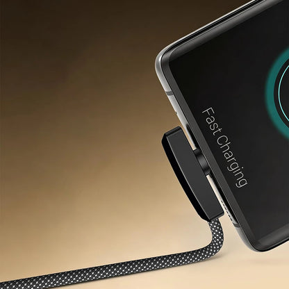 100W USB-C-Kabel med 90° Vinkel til Hurtig Opladning