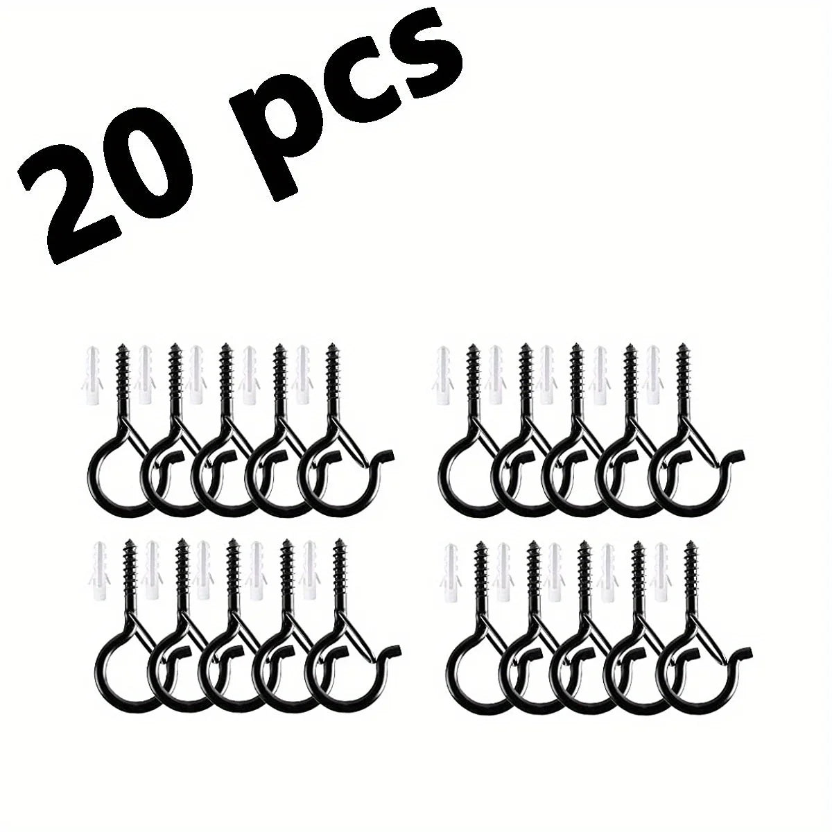 Vindfaste Skruekroge med Sikkerhedsklip