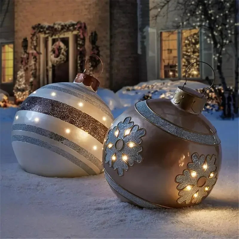 60 cm Oppustelig Julekugle til Dekoration