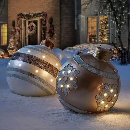 60 cm Oppustelig Julekugle til Dekoration