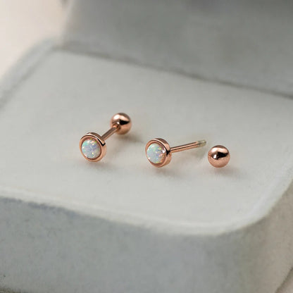 Sterlingsølv Opal Ørestikker til Kvinder