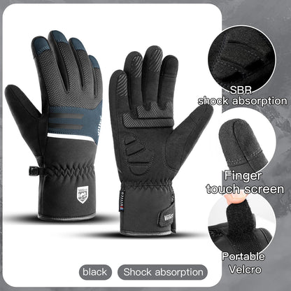 Vinter Vandtætte Fleece Cykelhandsker med Touchskærm