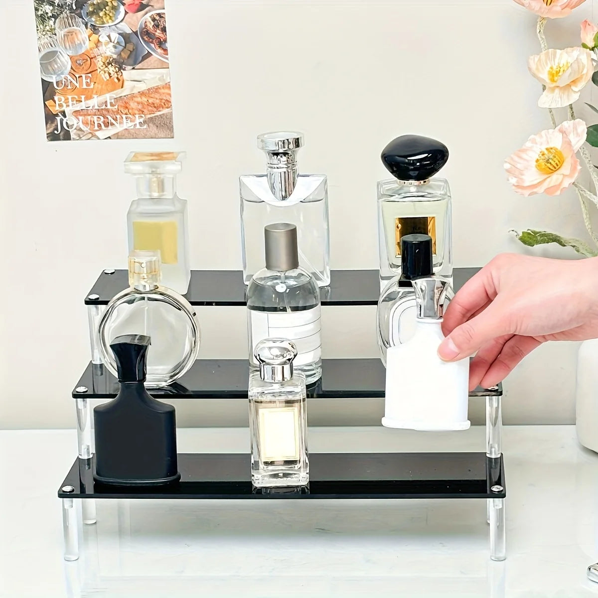 Multifunktionelt Akryl Parfumestativ