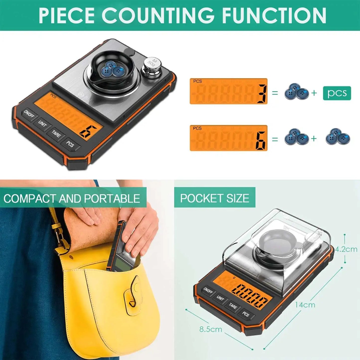 Mini Digital Lommervægt 50g