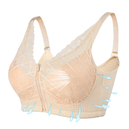Justerbar Bomulds Mastektomi Bh med Lomme