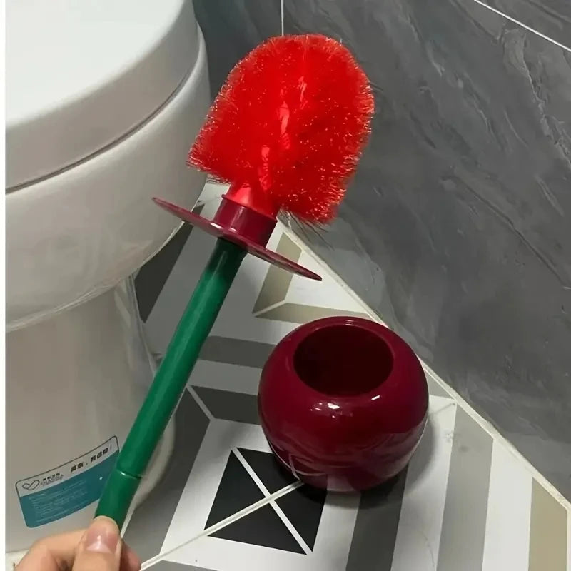 Kirsebærformet Toiletbørste med Holder
