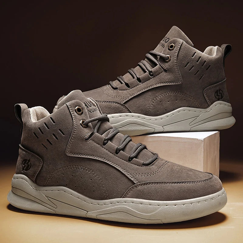 Herre Varme Vinter Ruskind Sneakers