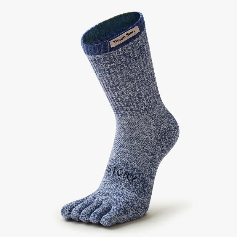 Åndbare Merinould Fem Tå Vinterstrømper