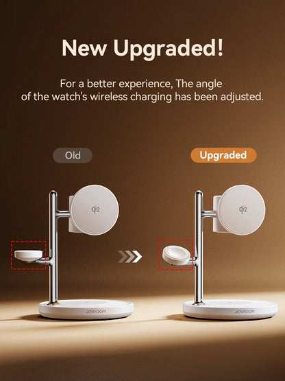Qi2 Magnetisk Trådløs Opladningslampe til iPhone, iWatch, AirPods