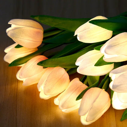 Dekorativ LED Tulipan Natlampe