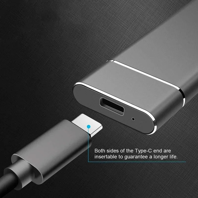 Bærbar USB-C Ekstern SSD-Drev til PC og Mac
