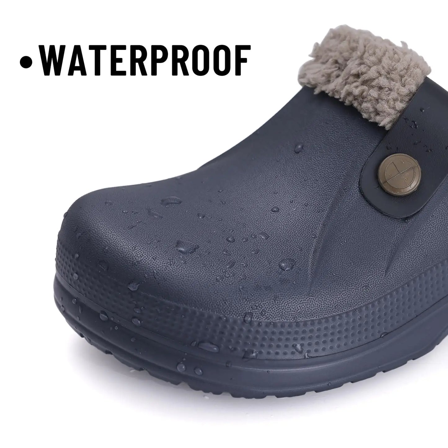 Vandtætte Mule Clogs Hjemmesko med Varmt Foer