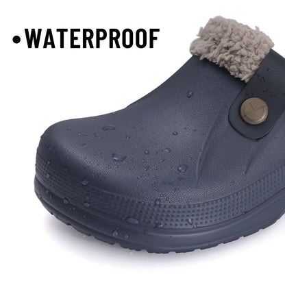 Vandtætte Mule Clogs Hjemmesko med Varmt Foer