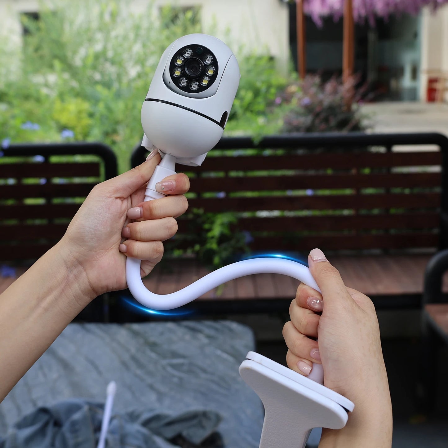 Bærbar Fleksibel Kameraholder med Klemme