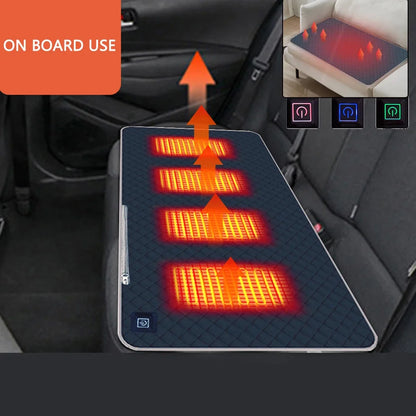 Bærbar USB Elektrisk Varmepude til Camping