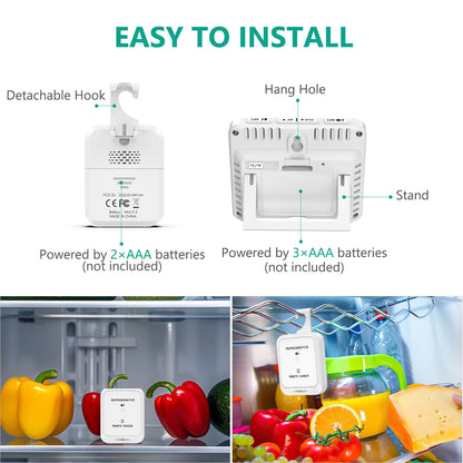 Digitalt Trådløst Køleskabs- og Frysertermometer