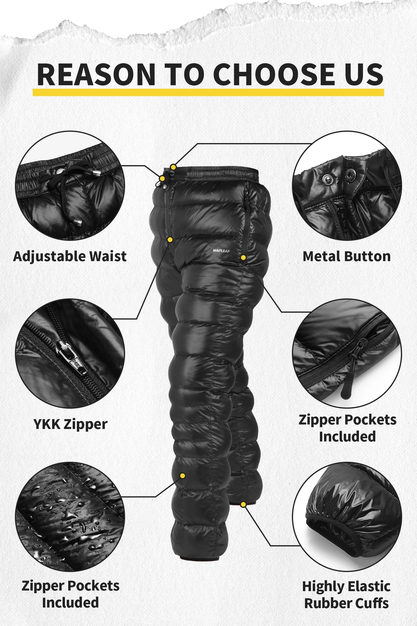 Ultralette Dunbukser – Varm, Vandtæt & Vindafvisende