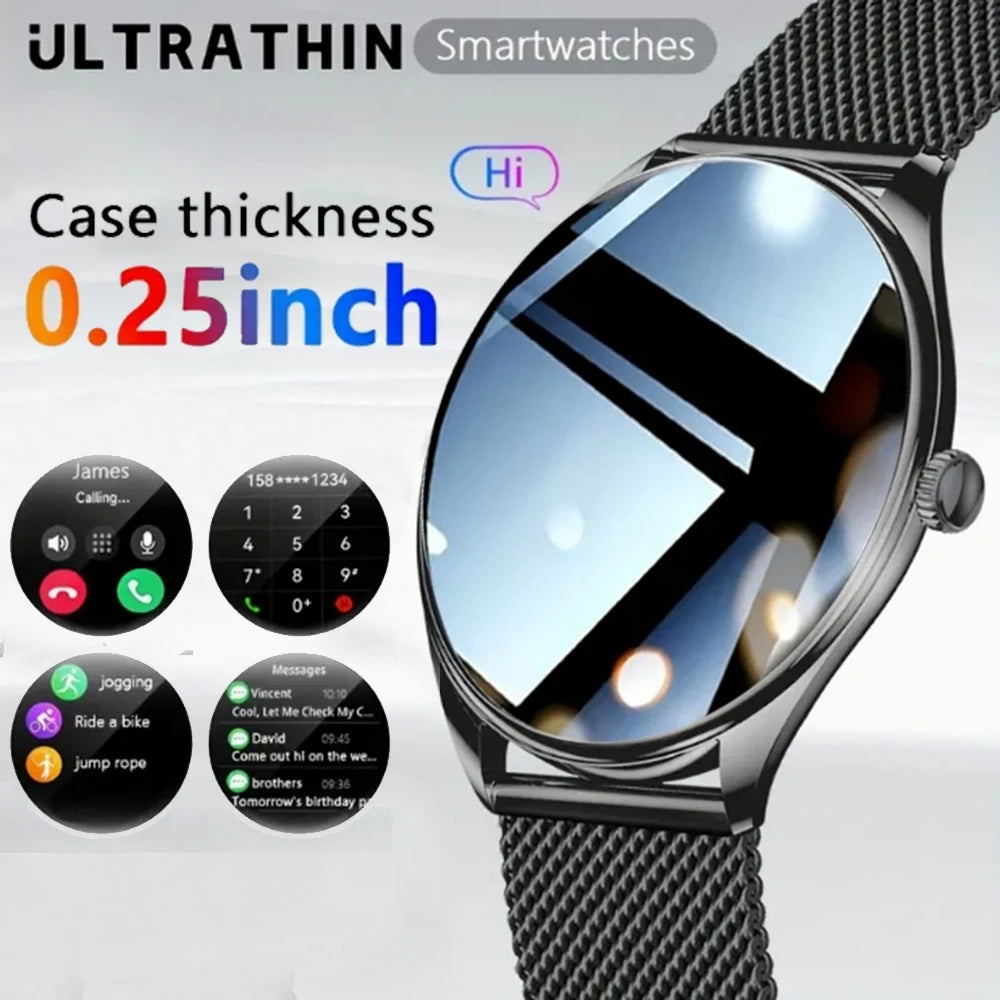 Ultratynd Smartwatch med Bluetooth-opkald