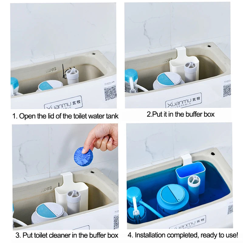 2 Stk. Rengøringsdispenser til Toilettank