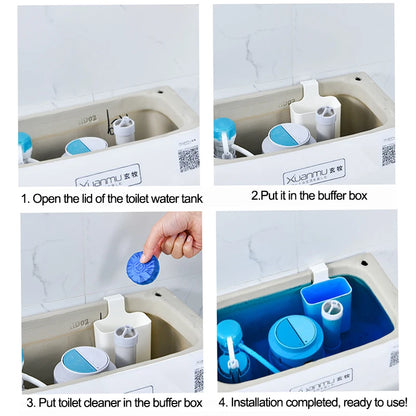 2 Stk. Rengøringsdispenser til Toilettank