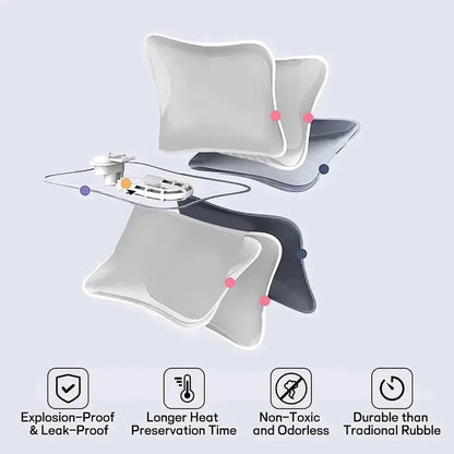 Genopladelig Blød Håndvarmer & Varmtvandspose