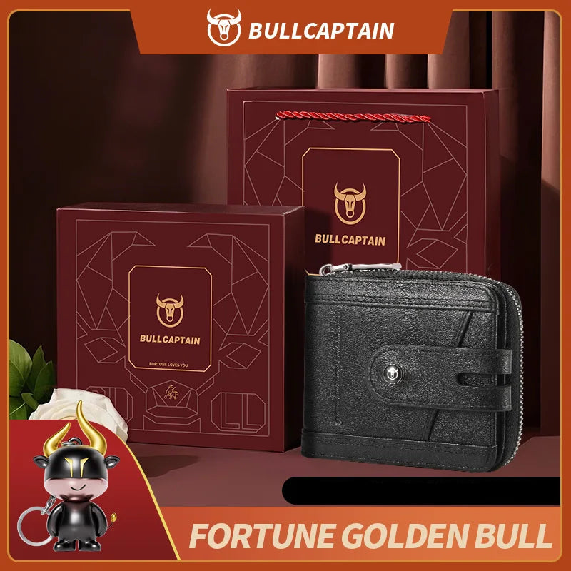 Herre Læder Bifold Pung med RFID-Blokering