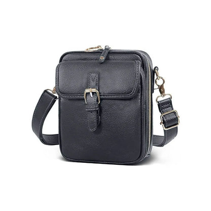 Stor Læder Crossbody Taske til Kvinder