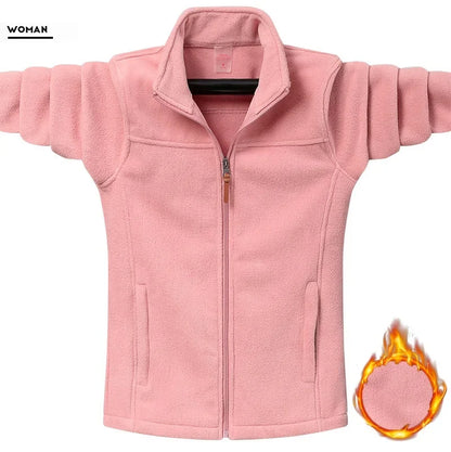 Vinter Fleecejakke i Plus Size til Mænd og Kvinder (M–9XL)