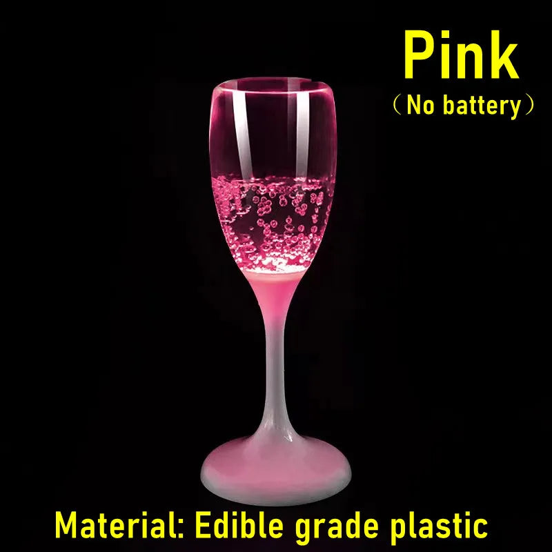 LED Champagne Festlys Glas