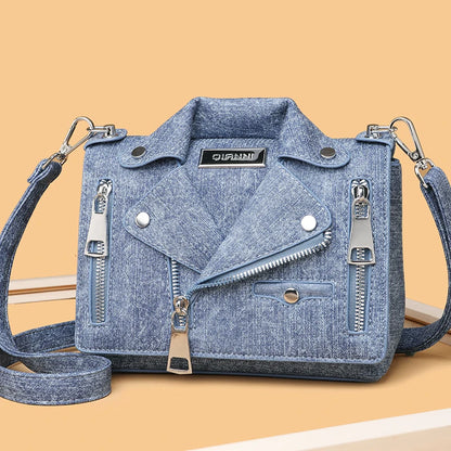 Luksus Dame Crossbody Taske i Denim