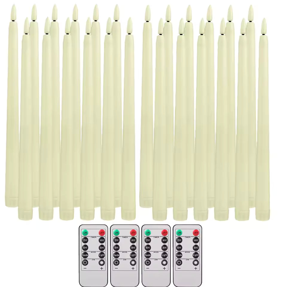 Flammefri LED Stearinlys med Fjernbetjening 6-Pak