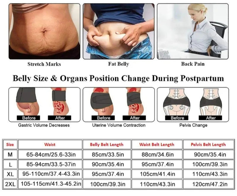 Postpartum Taljestøttebæltesæt