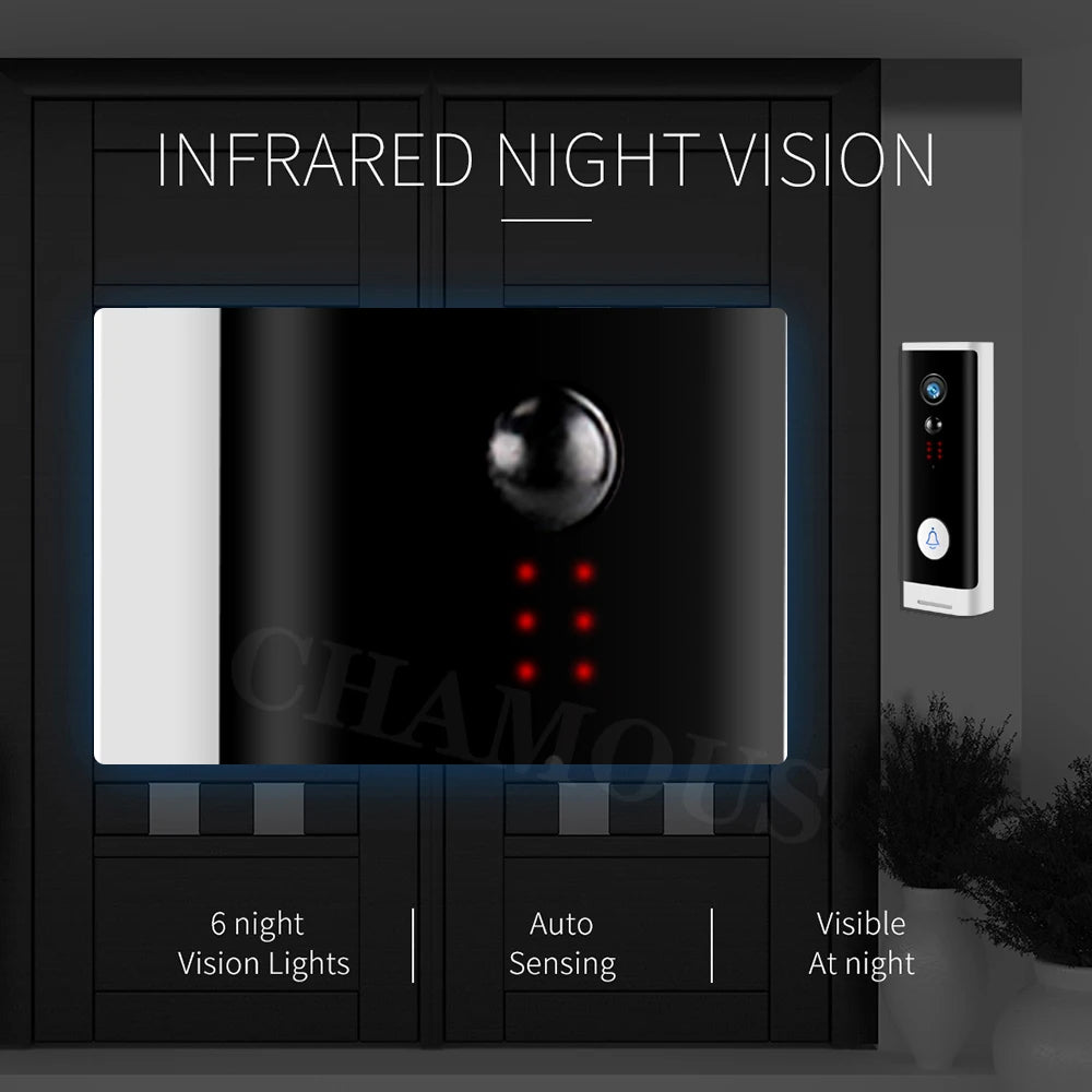 WiFi Dørklokke 1080P Smart Sikkerhedskamera