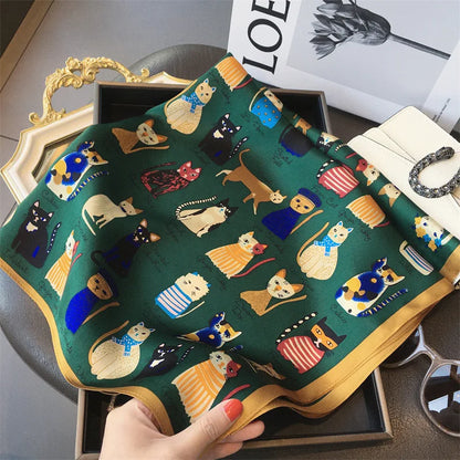 Silke Satin Tørklæde til Kvinder