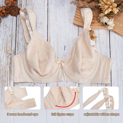 Plus Size Uforet Blonde BH med Støtte