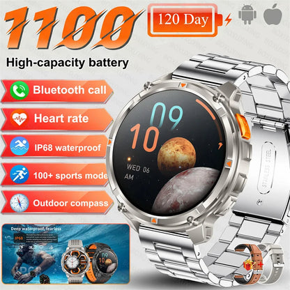 GPS-Smartwatch med Kompas og Sportssporing
