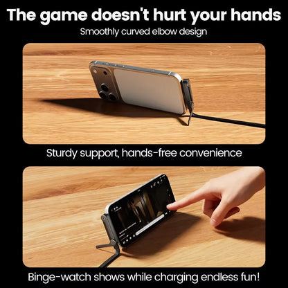 240W USB til USB-C Hurtigopladningskabel med Holder