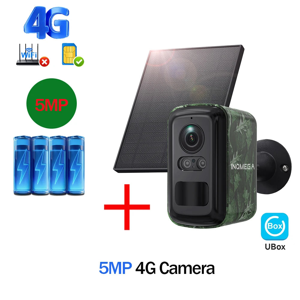 5MP 4G- og WiFi Vildtkamera med Solpanel