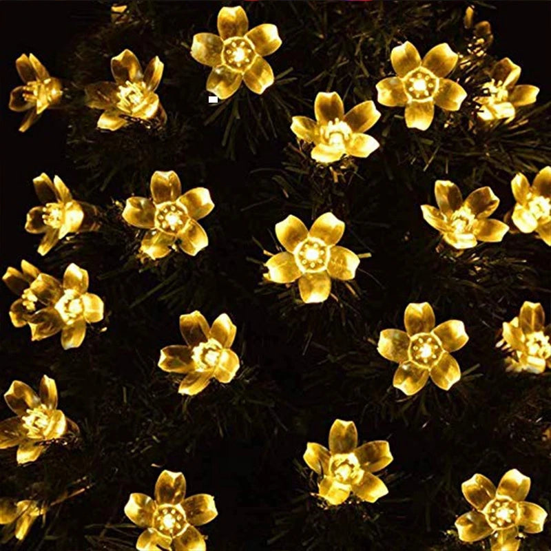 5M 20LED Solar String Lys i Blomsterdesign