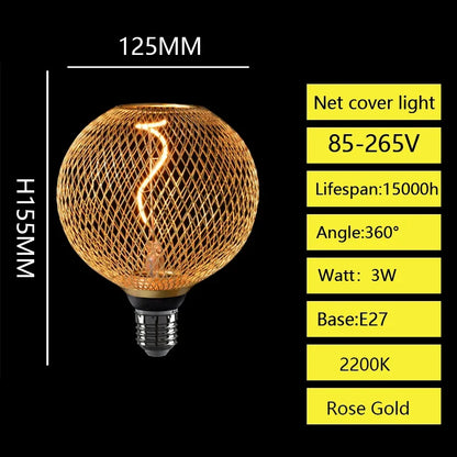 E27 LED-Pære med Metalburdæksel