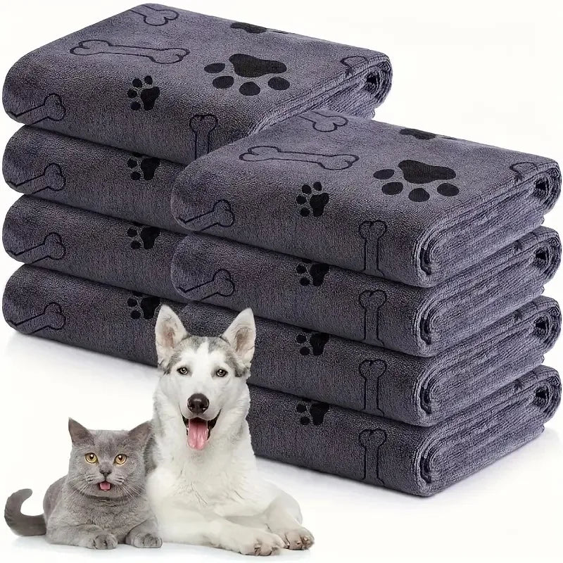 1 stk Hurtigtørrende Mikrofiber Badehåndklæde til Kæledyr