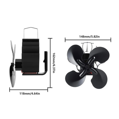 Magnetisk Varmedrevet Brændeovnsventilator