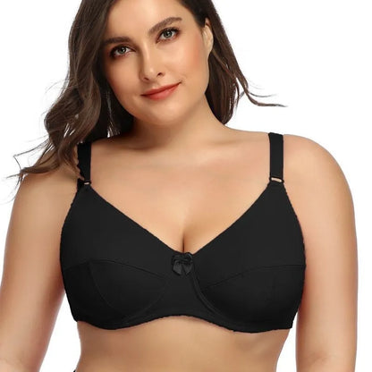 Plus Size Bøjle-BH til Kvinder (Uforet, uden indlæg)