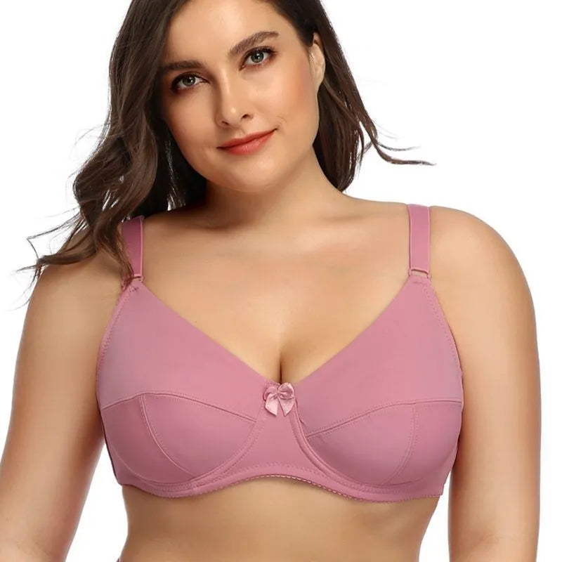 Plus Size Bøjle-BH til Kvinder (Uforet, uden indlæg)