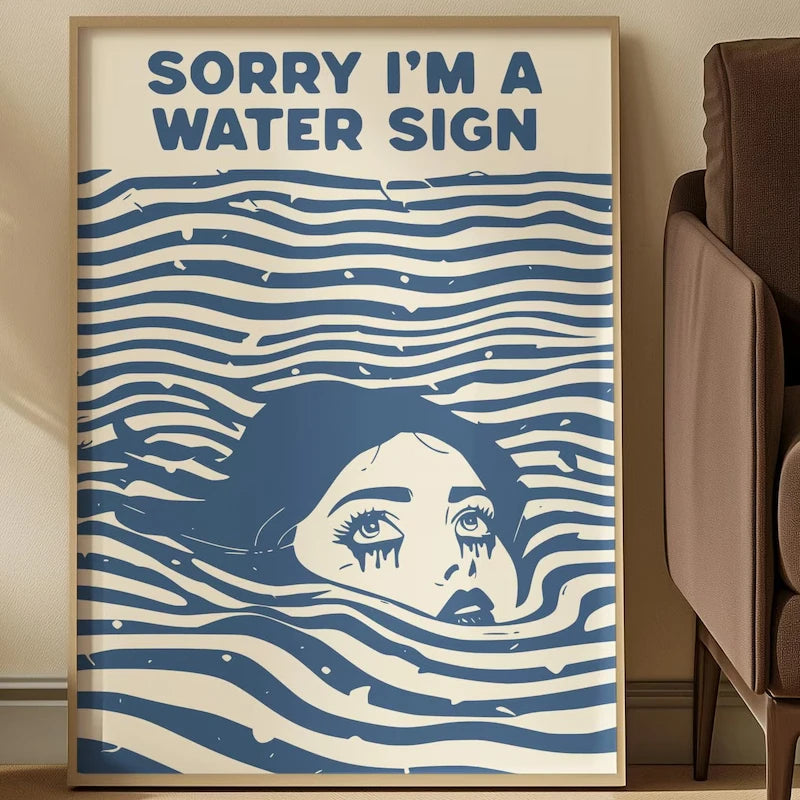 Moodfyldt Stjernetegn Lærredskunst