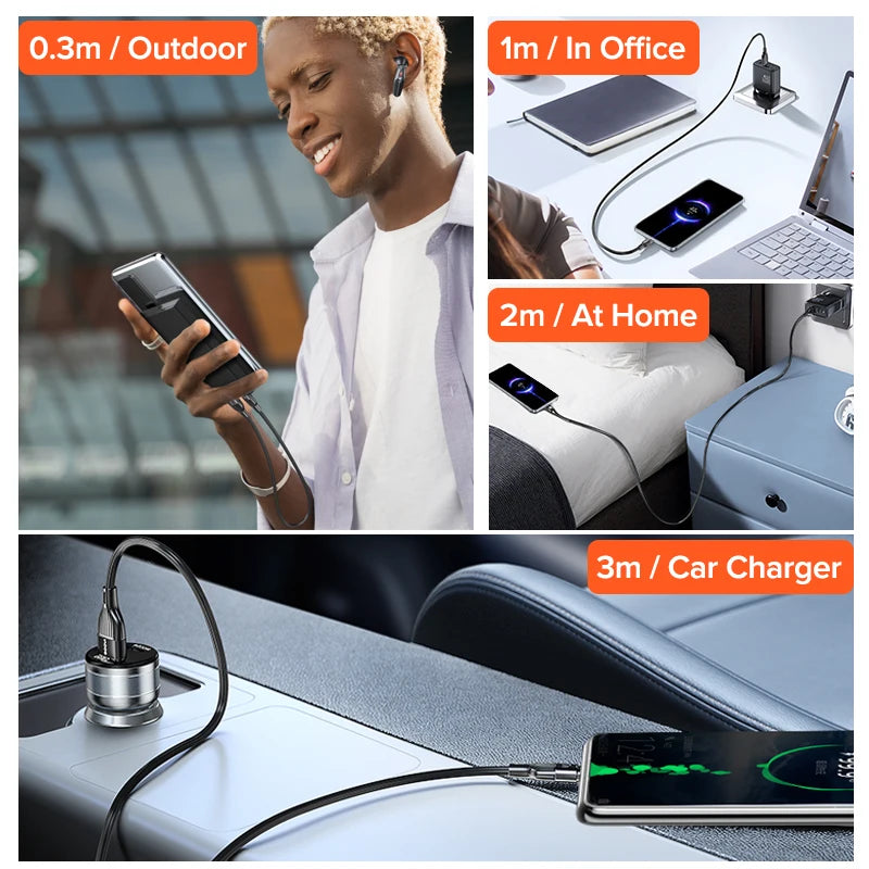 7A USB-C Hurtigopladningskabel