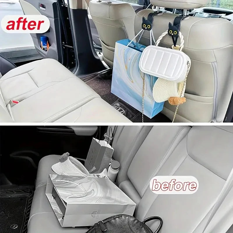 2 stk. Søde Katte Autokroge til Taske